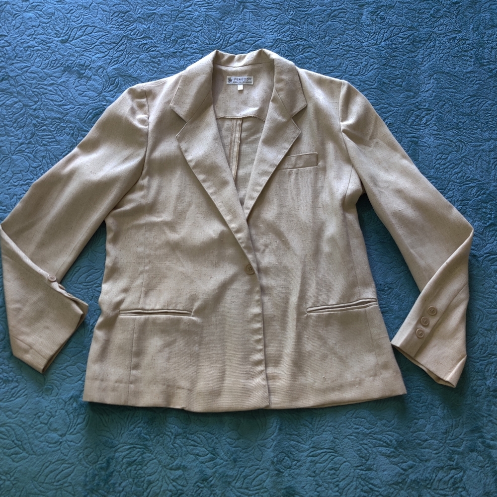VTG Linen Peabody Blazer